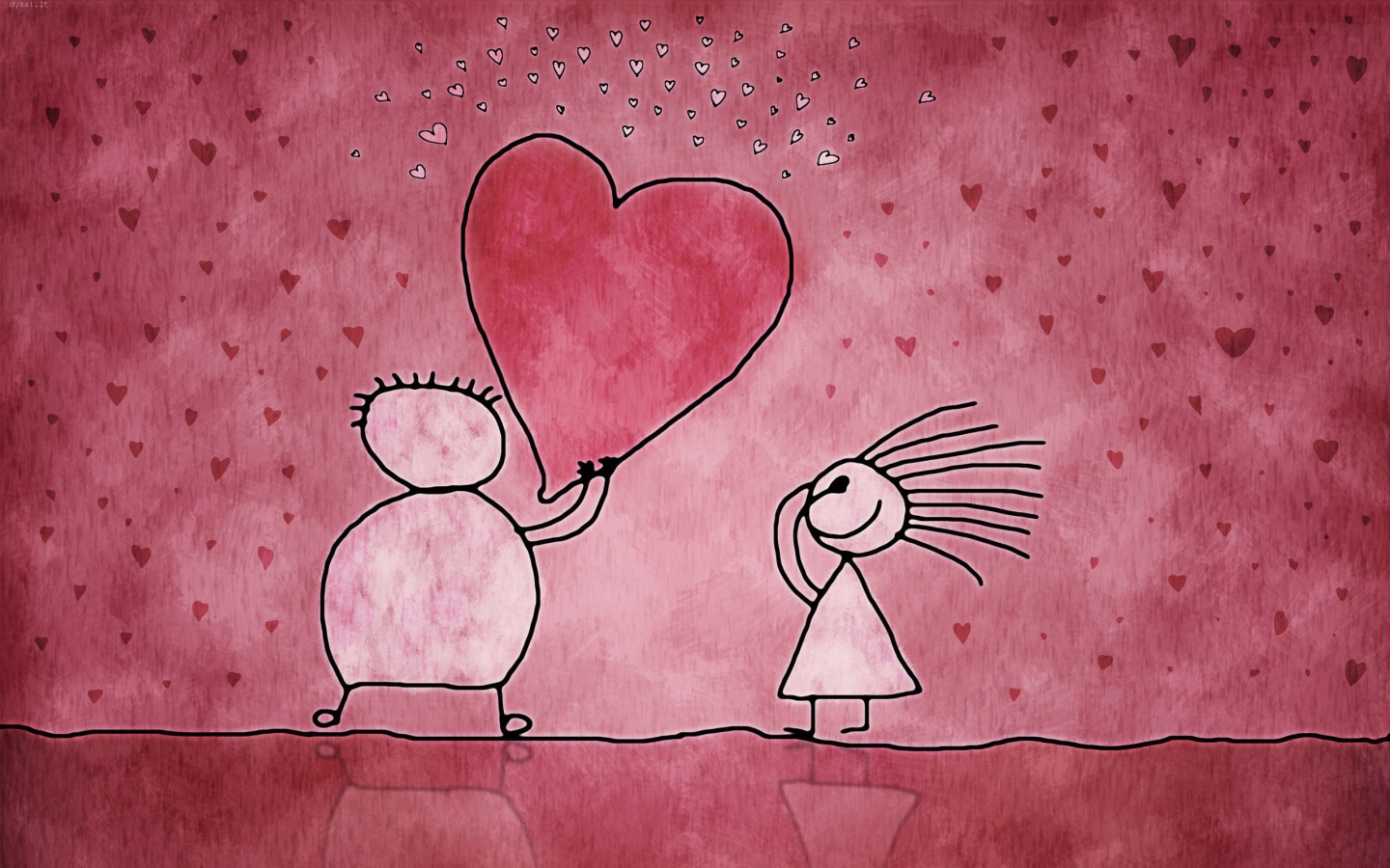 Сердце в подарок на День Святого Валентина 14 февраля