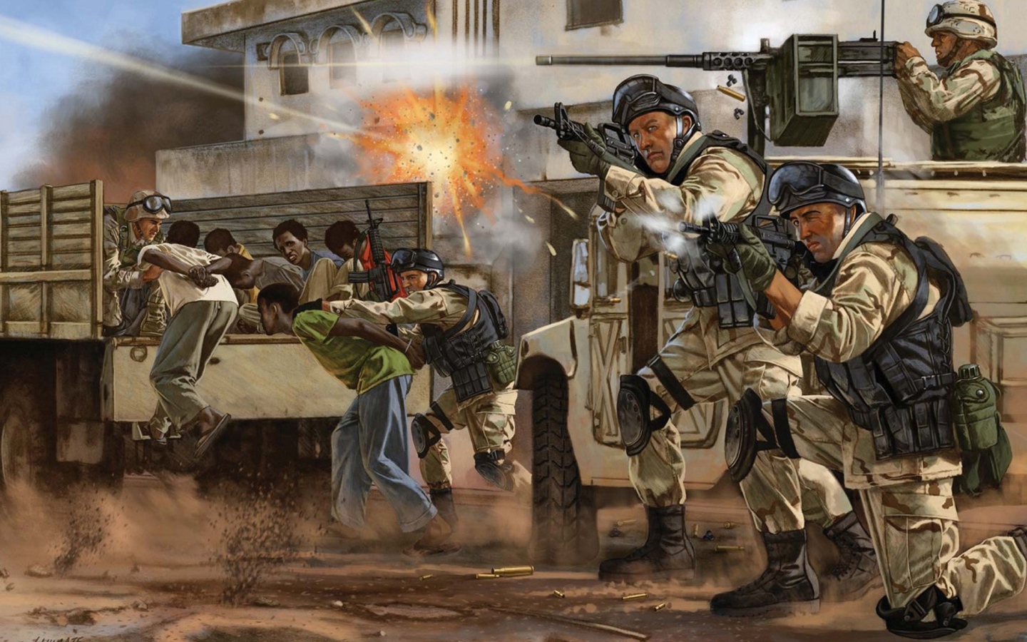 Работа спецназа