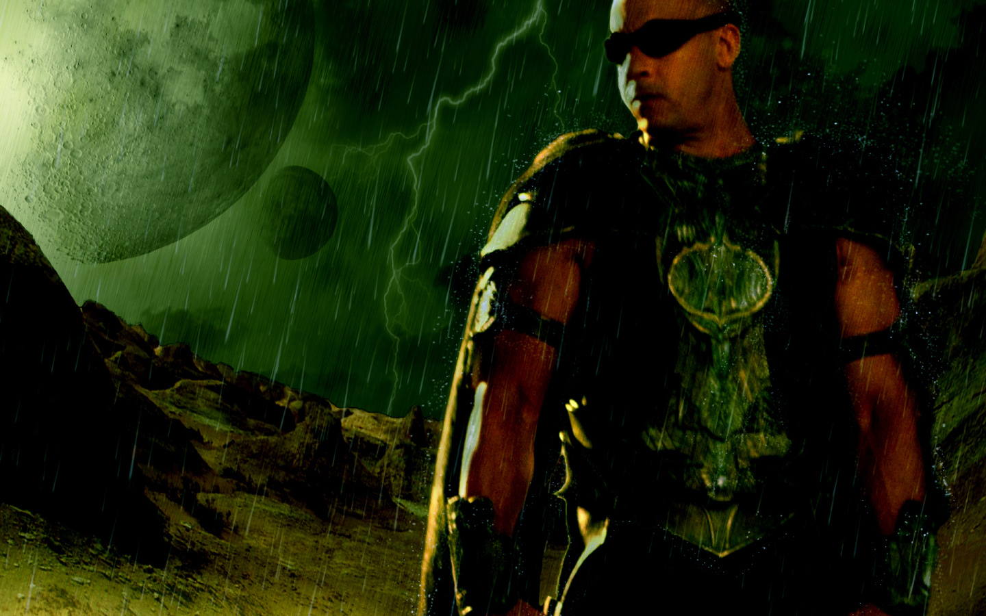 Актер Вин Дизель в роли Риддика