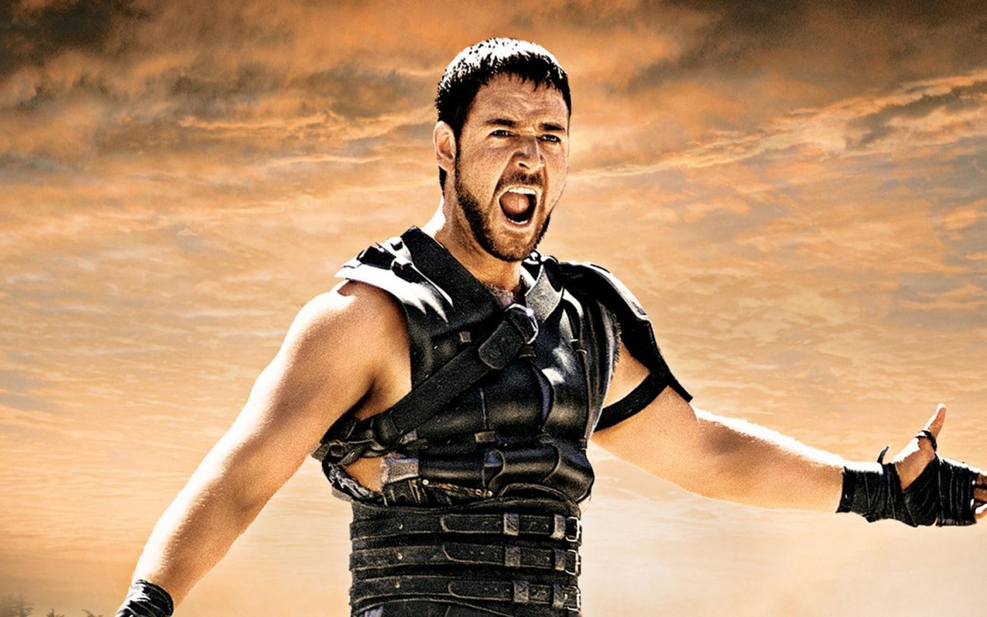 Киноактер Рассел Кроу в фильме Гладиатор