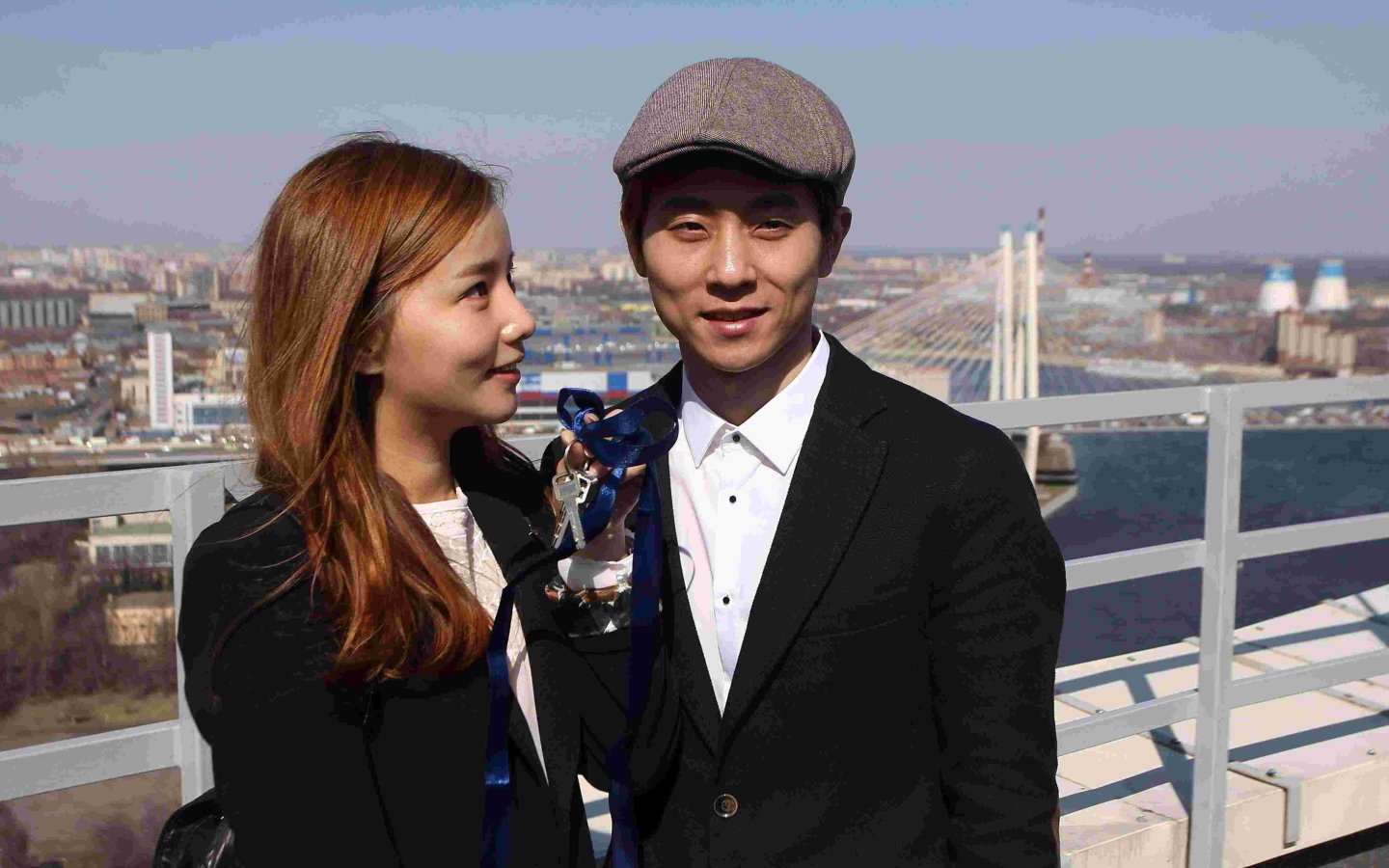 Виктор Ан с женой