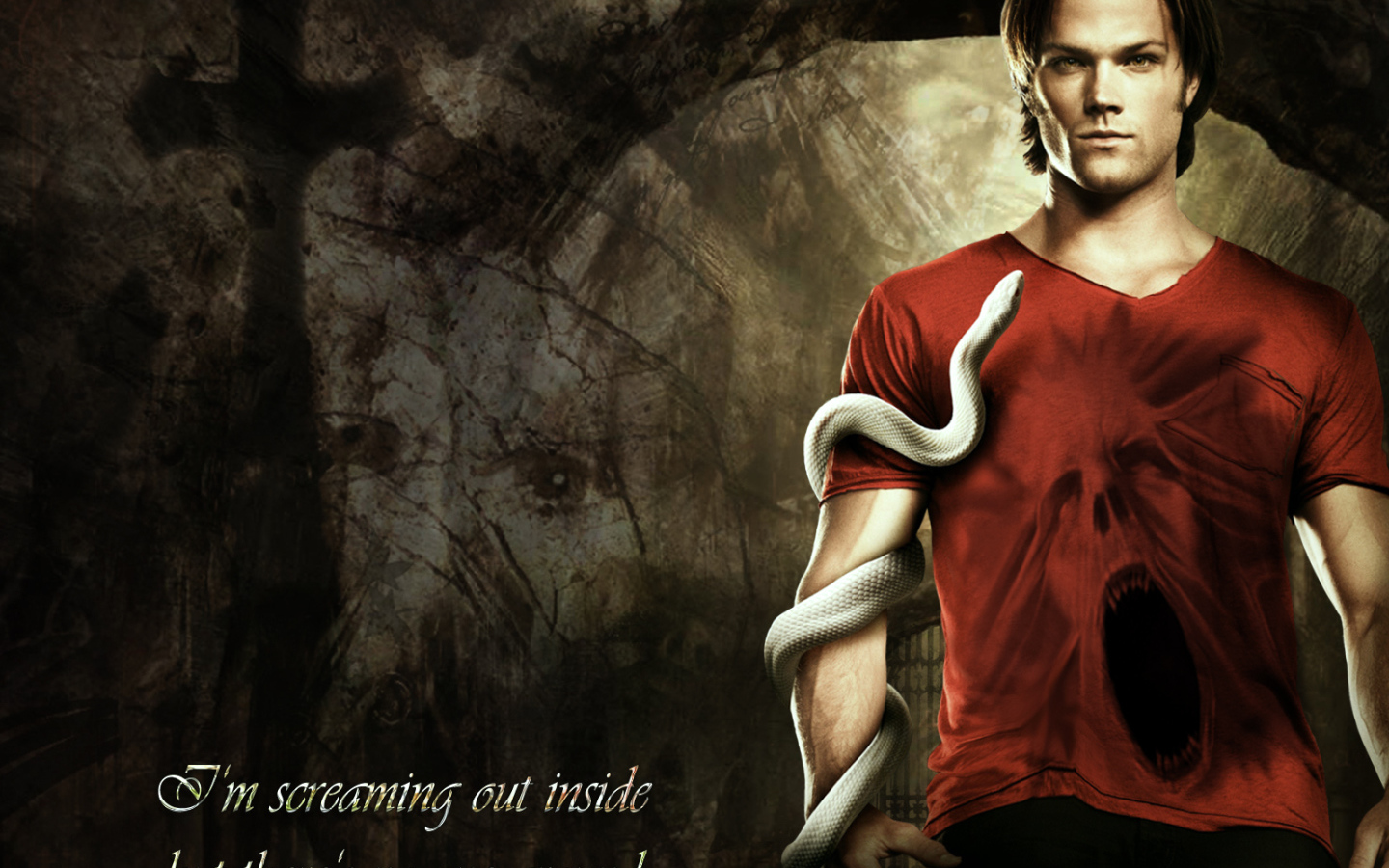 Сем со змеей из сериала Сверхъестественное