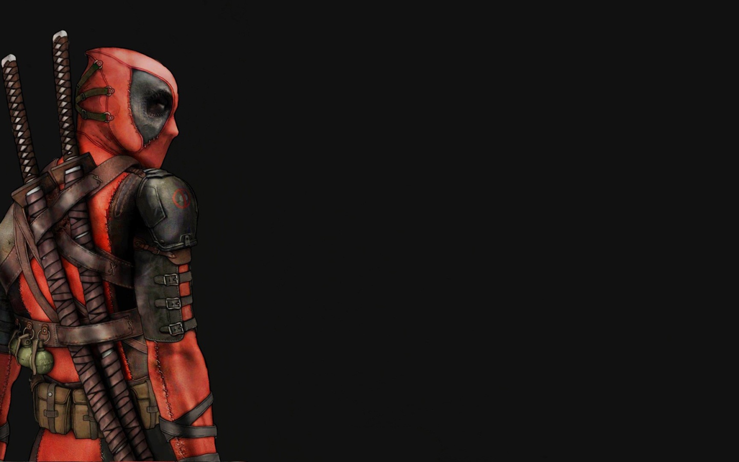 Вайд Вилсон на черном фоне