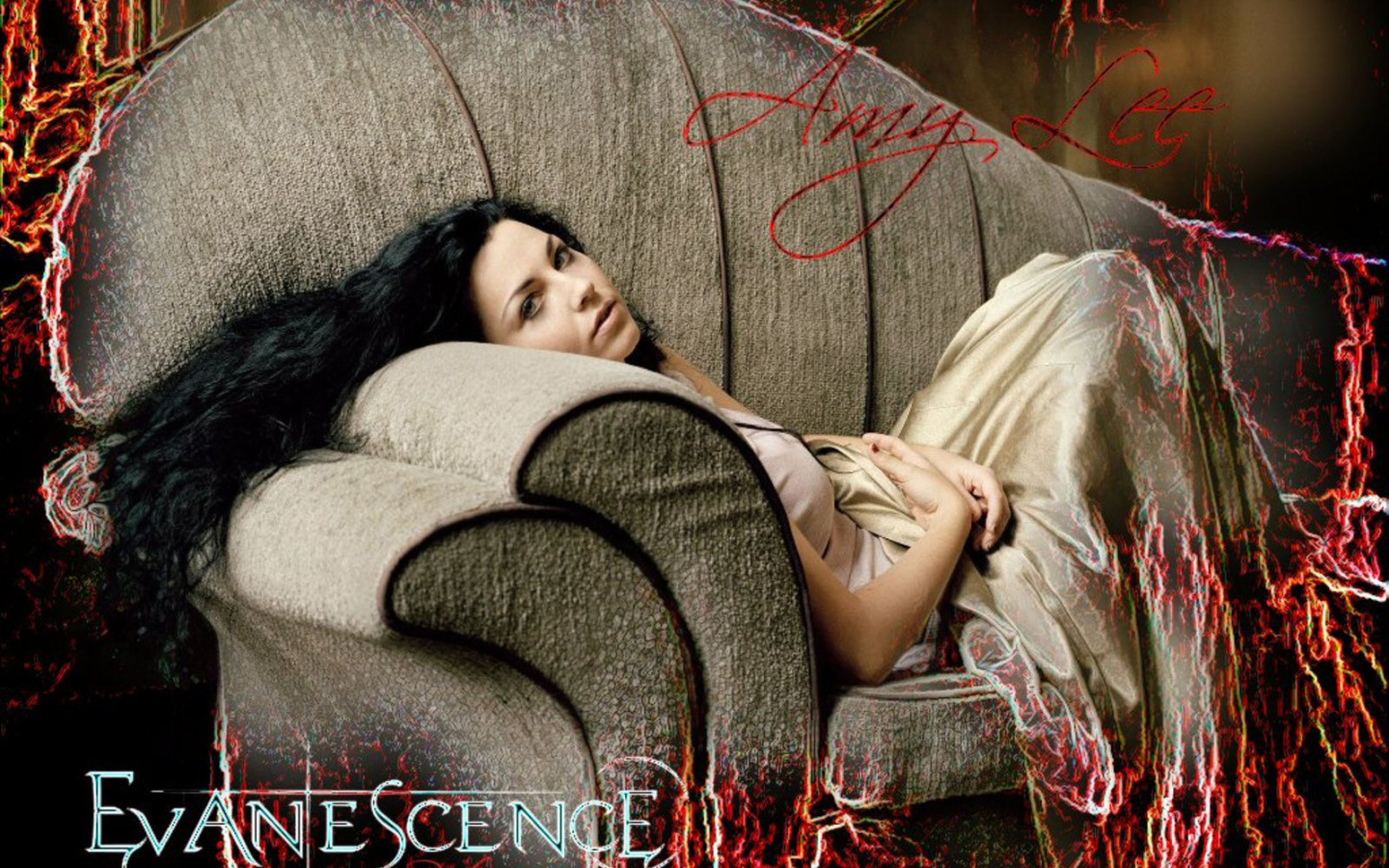 Красивые обои с Эми Ли из Evanescence