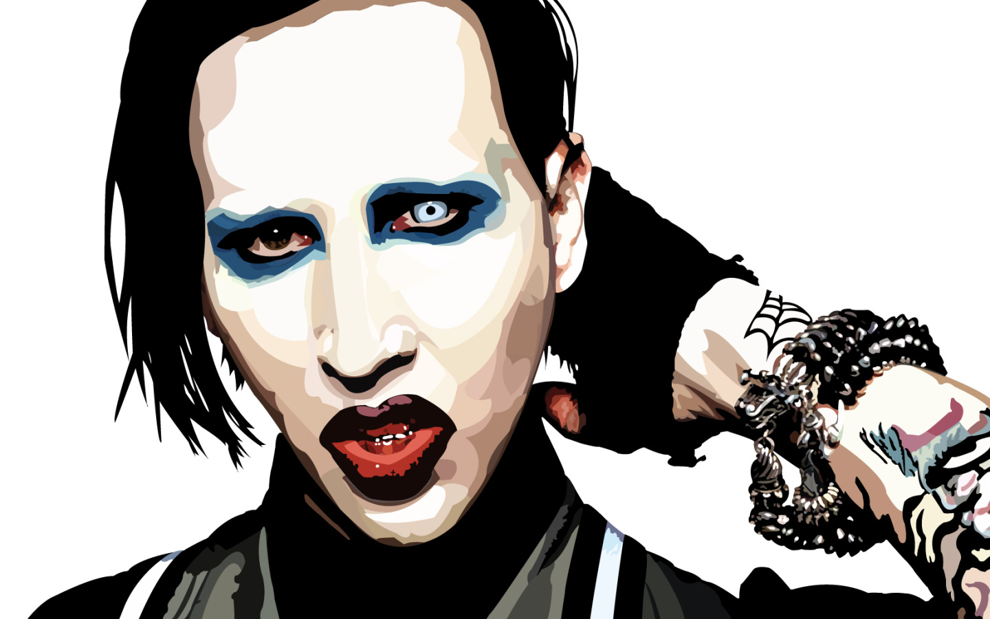 Поп-арт с певцом Marilyn Manson