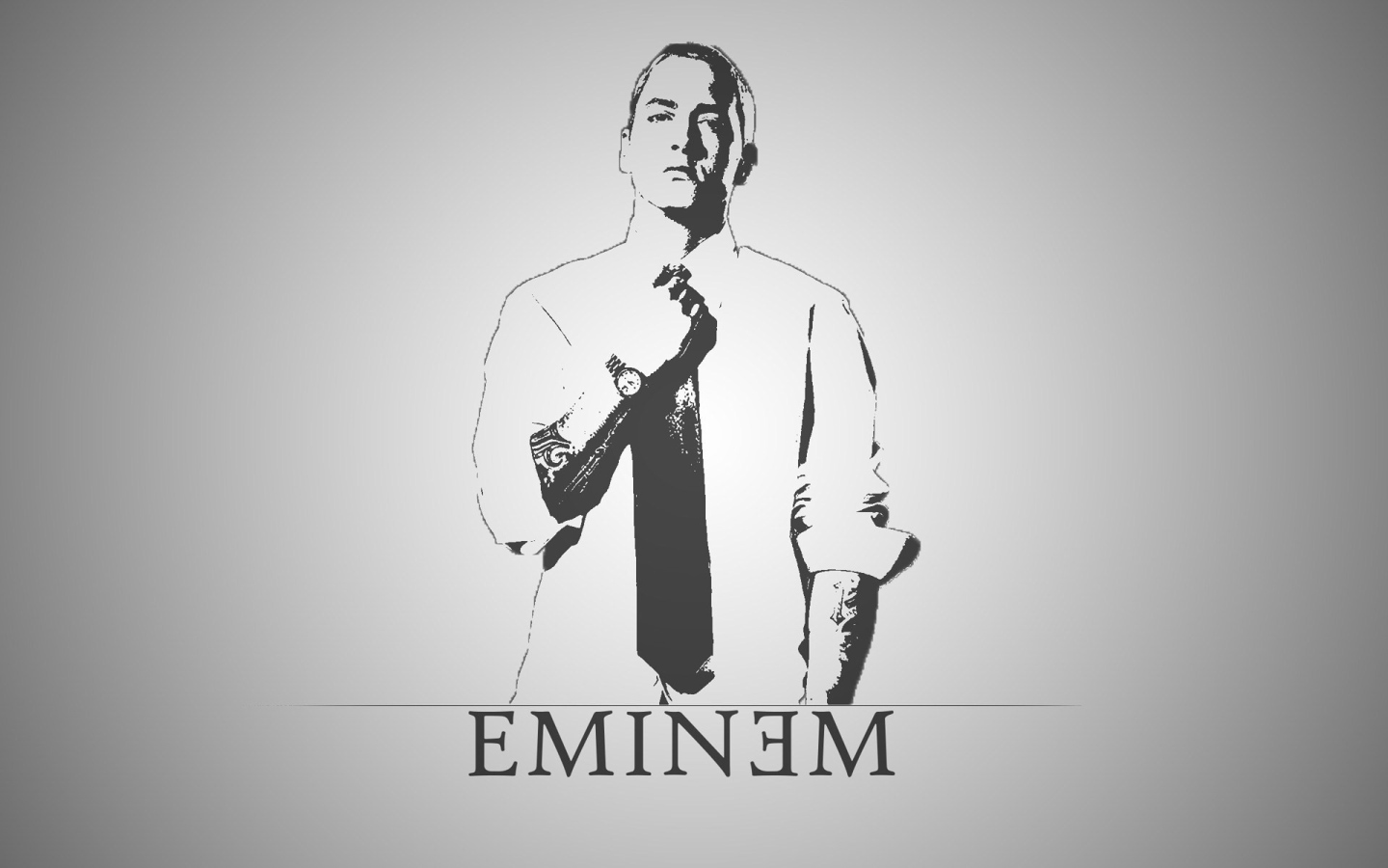 Portrait of the famous Eminem