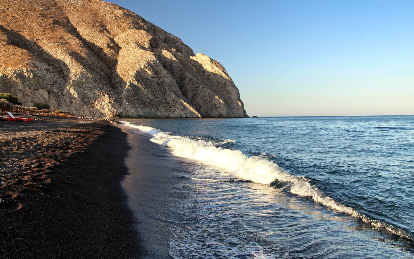 Красивое фото черного пляжа