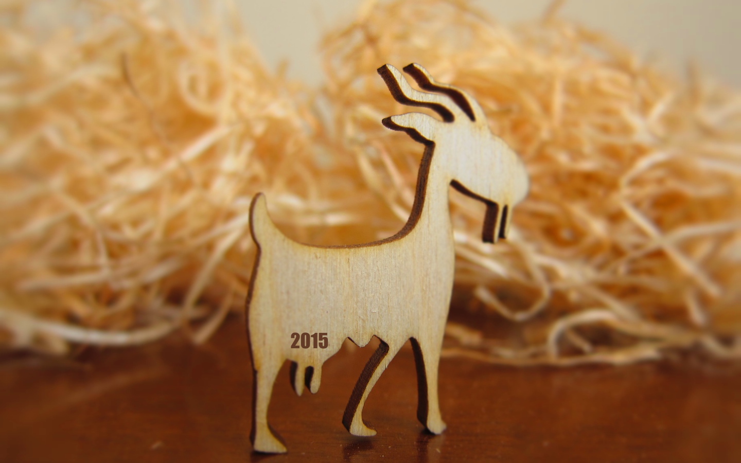 Деревянная коза на Новый Год