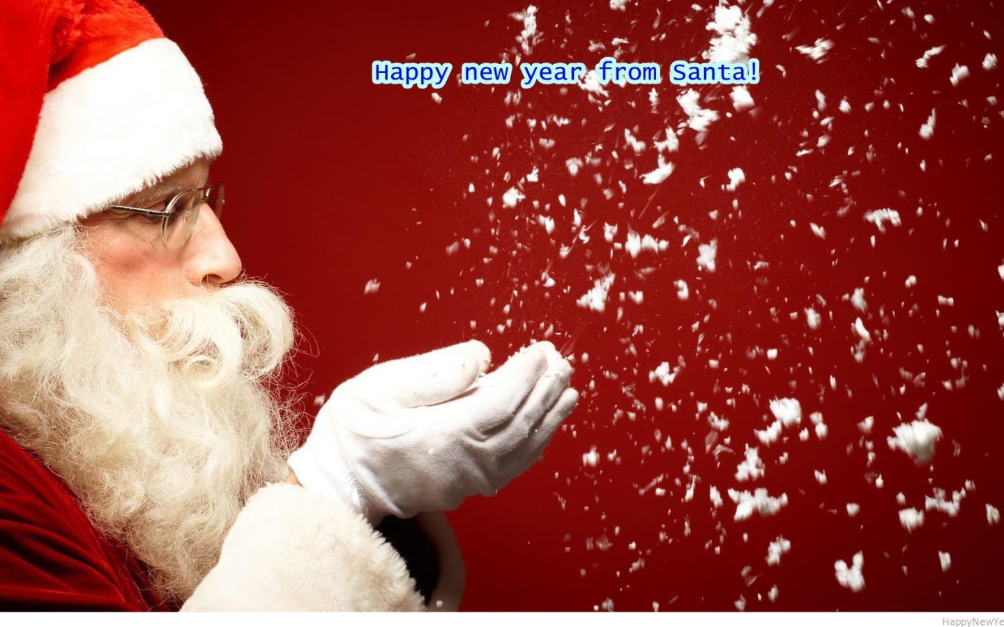 Санта желает Счастливого Нового года