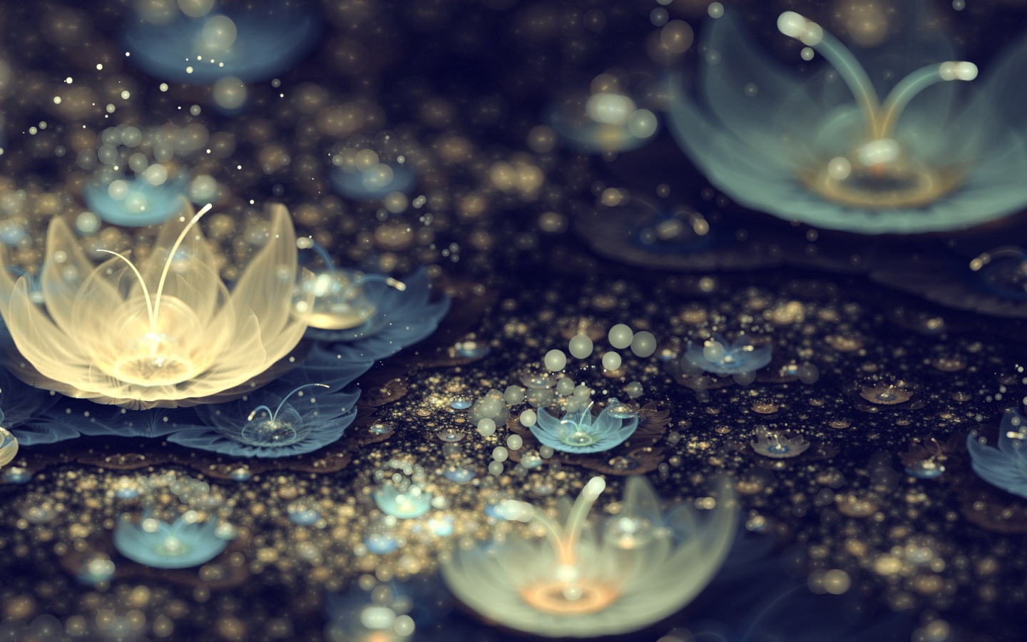 Абстрактные лилии