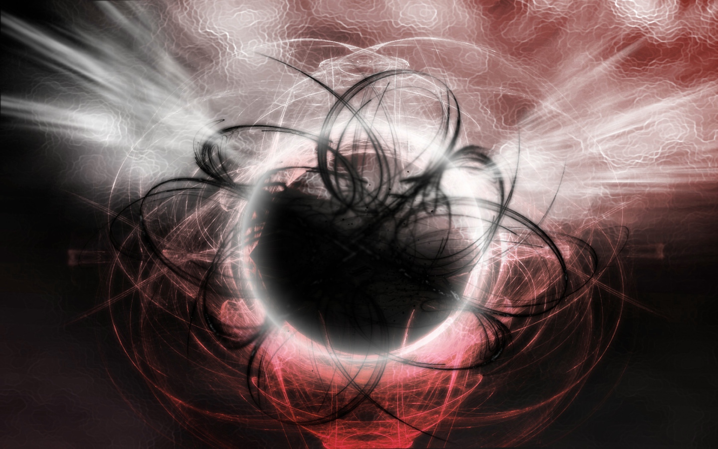 Светящийся черный шар