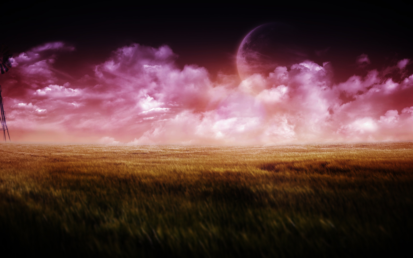 Планета за розовыми облаками