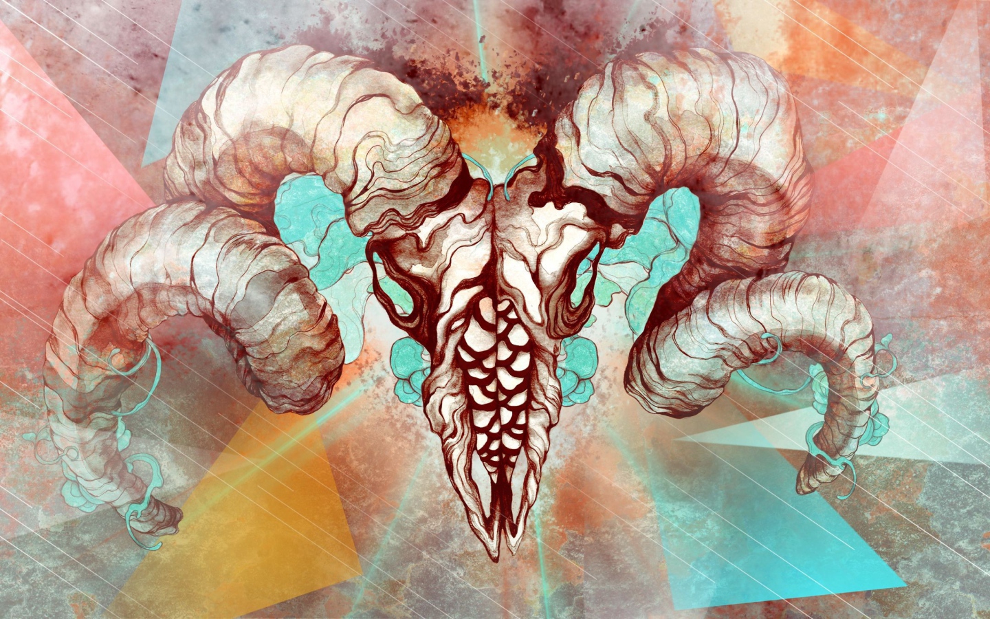 Череп с рогами