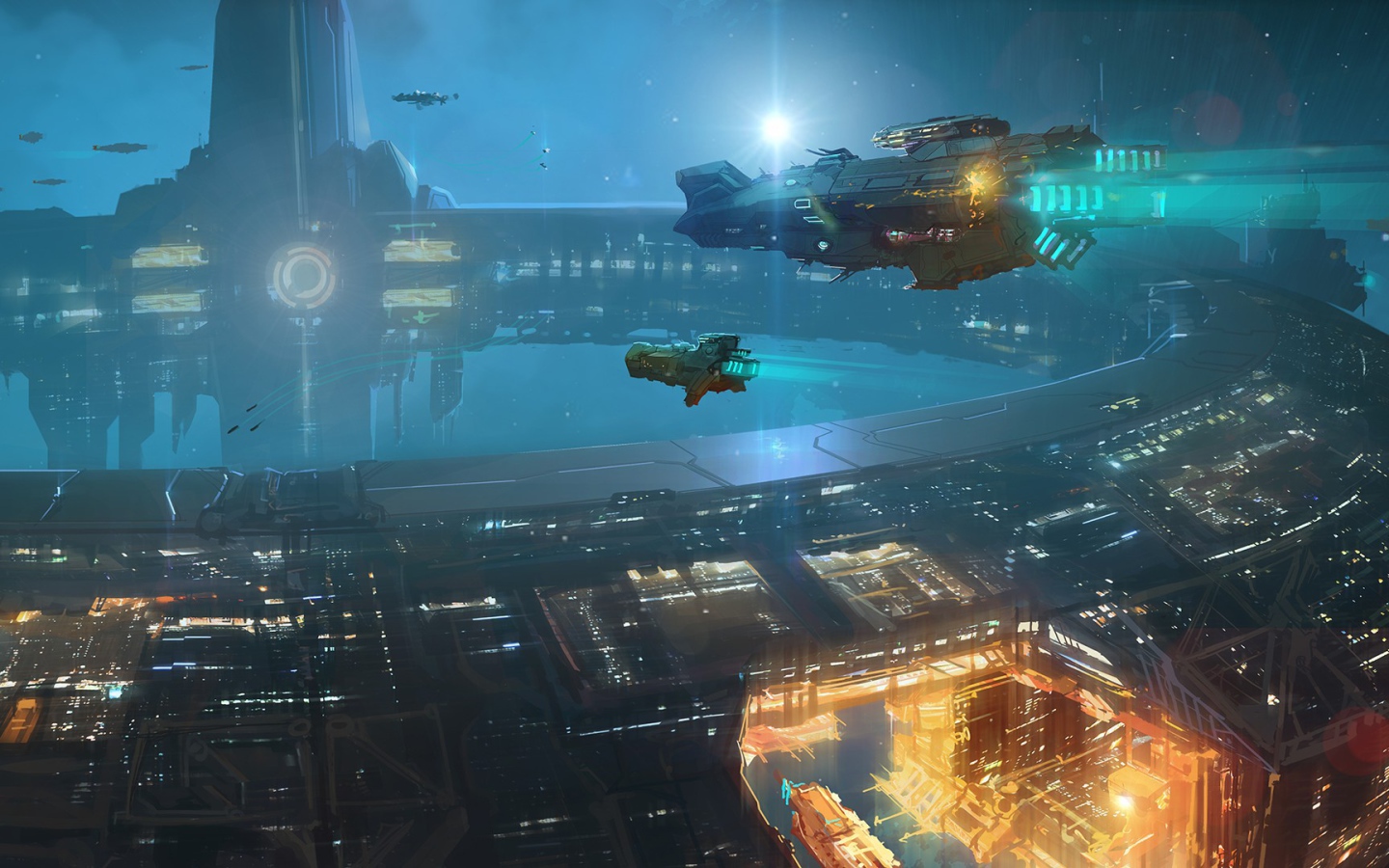 Стыковка с кораблем на орбите