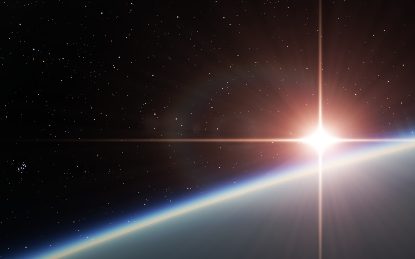 Свечение на чорном фоне