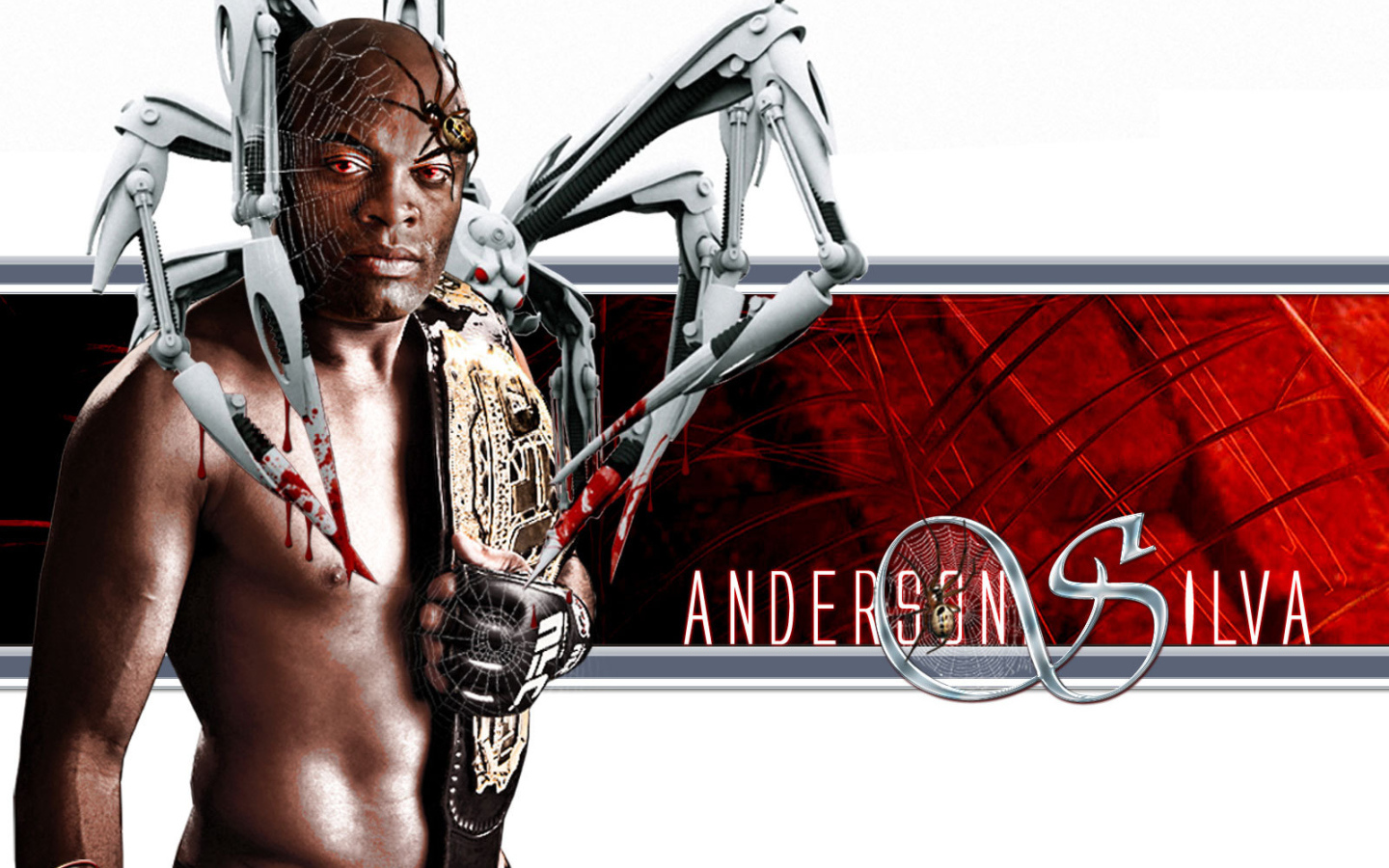 Известный UFC боец Андерсон Силва. Паук