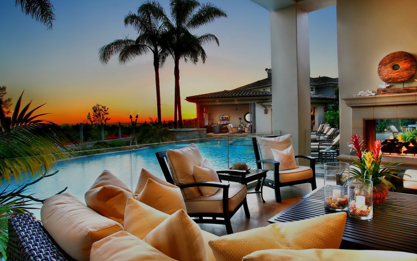 Вечер на курорте Бали