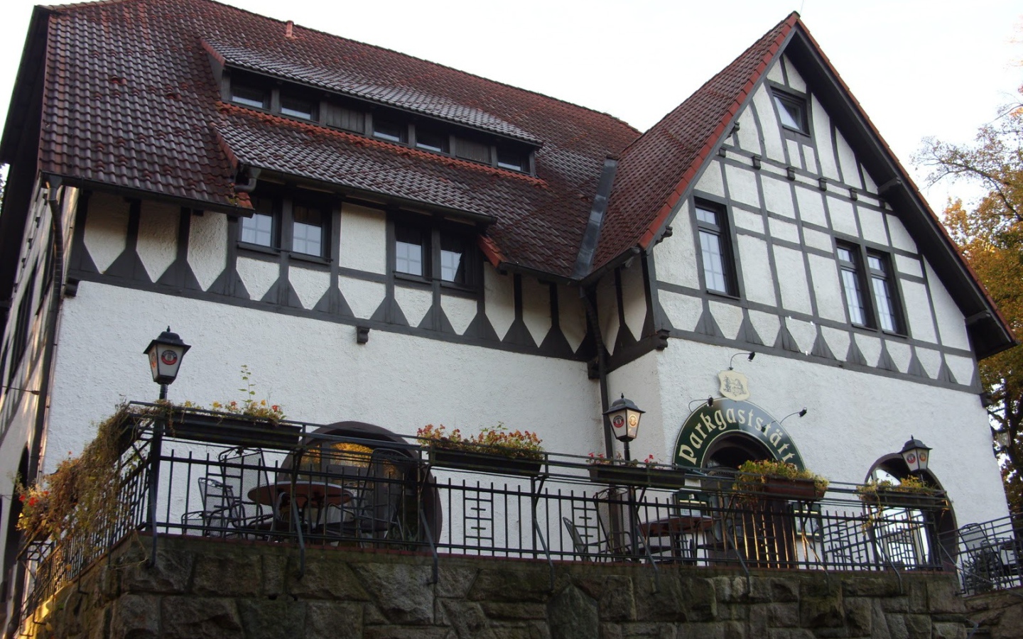 Кафе в городе Лэнгенфельд, Австрия