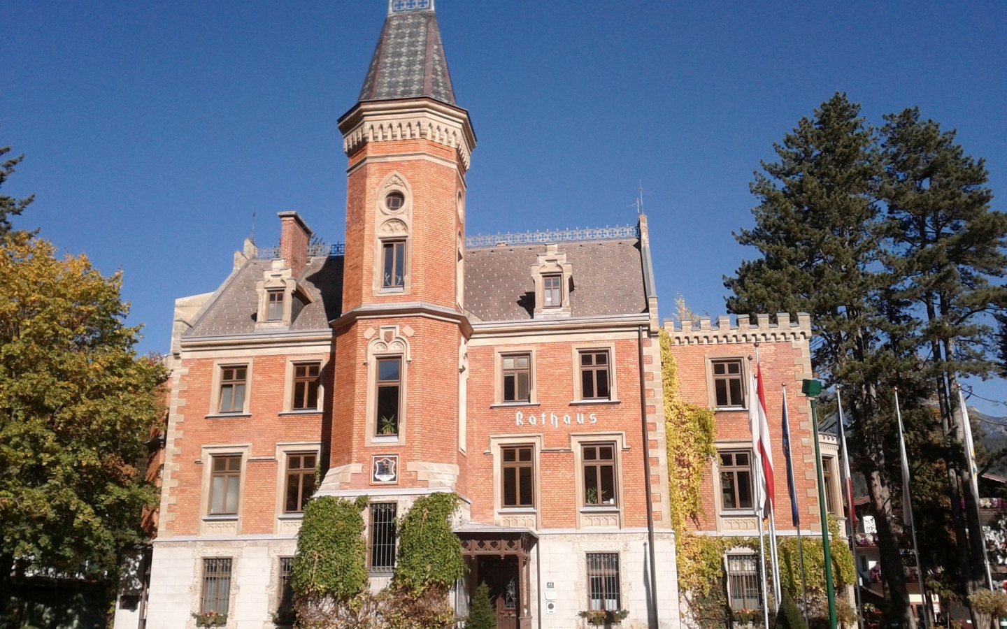 Замок на горнолыжном курорте Шладминг, Австрия