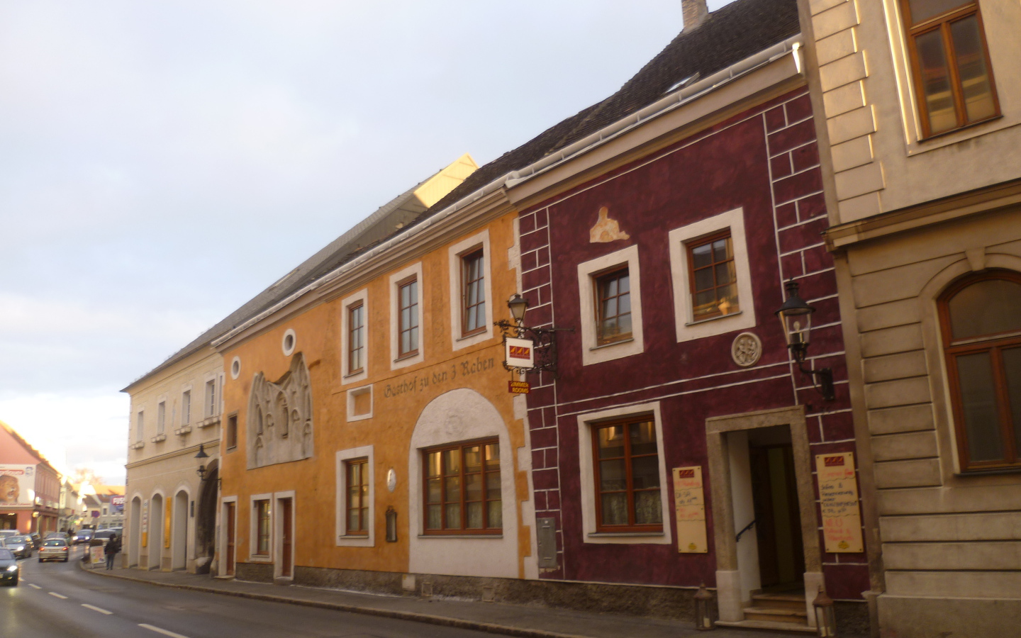 Городская улица в городе Гайнберг, Австрия