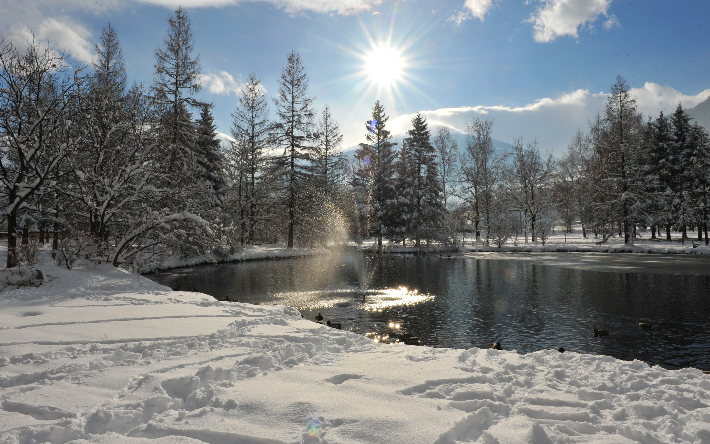 Озеро на курорте Бад Хофгастайн, Австрия
