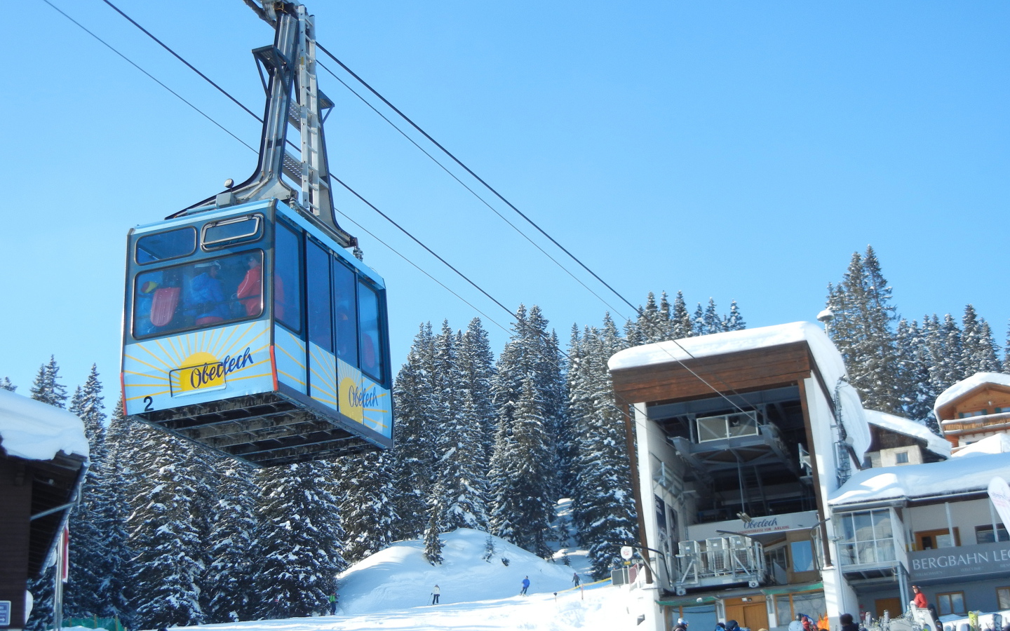 Подъемник на горнолыжном курорте Лех, Австрия