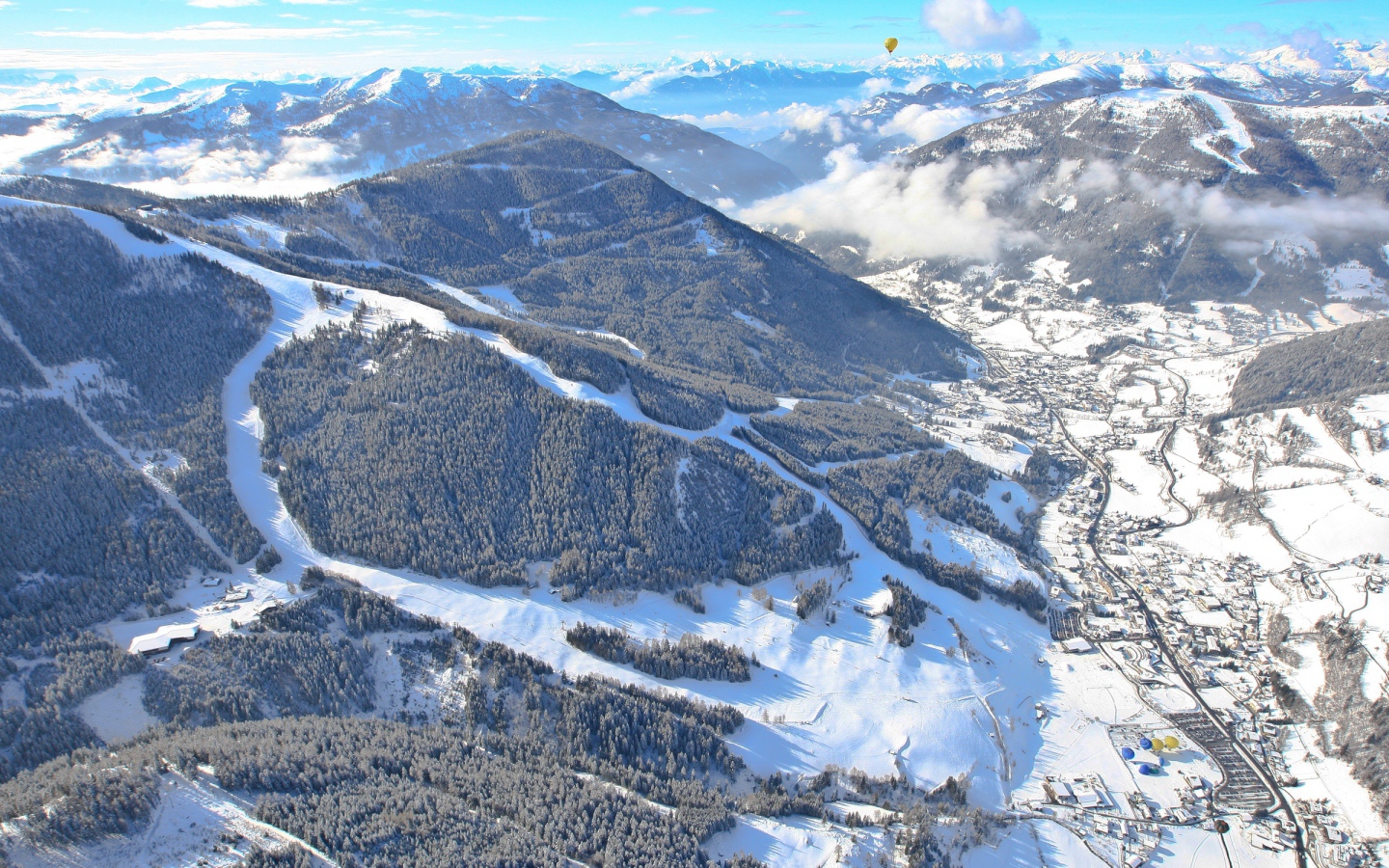 Горы на горнолыжном курорте Бад Кляйнкирххайм, Австрия