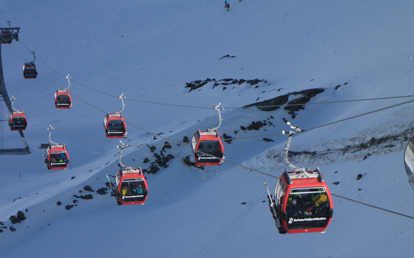 Горнолыжный подъемник в городе Нойштифт, Австрия