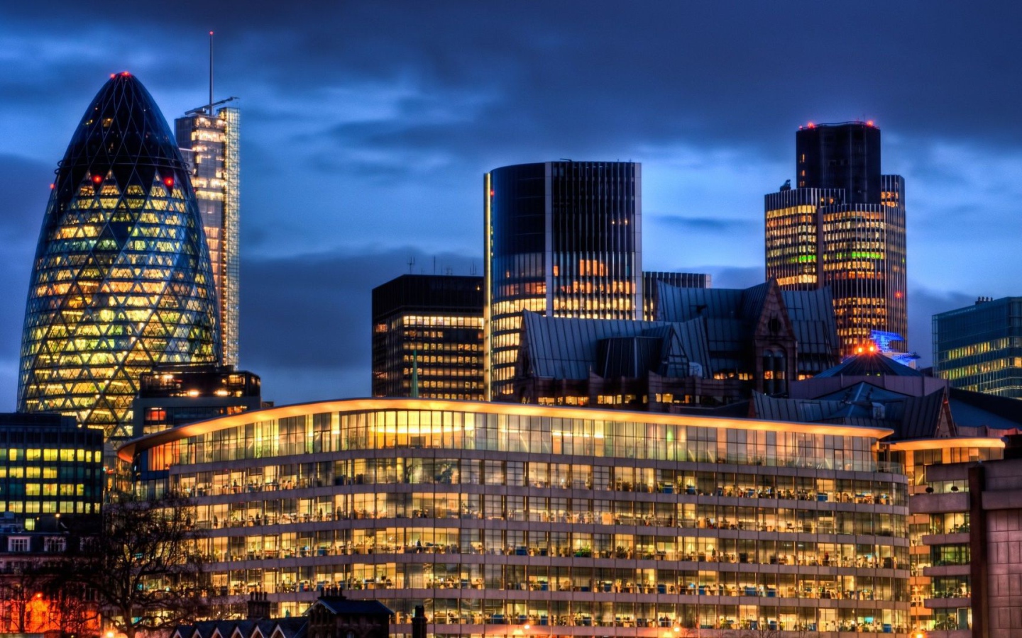 Ночной Сити в Лондоне