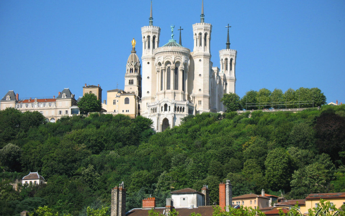 Собор в городе Лион, Франция