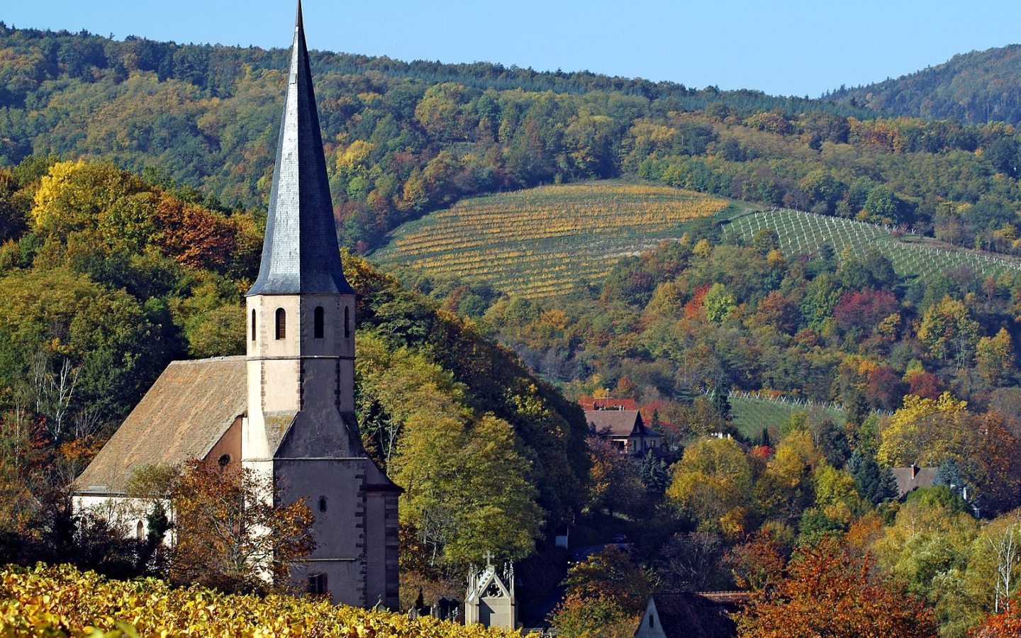 Церковь в Эльзасе, Франция