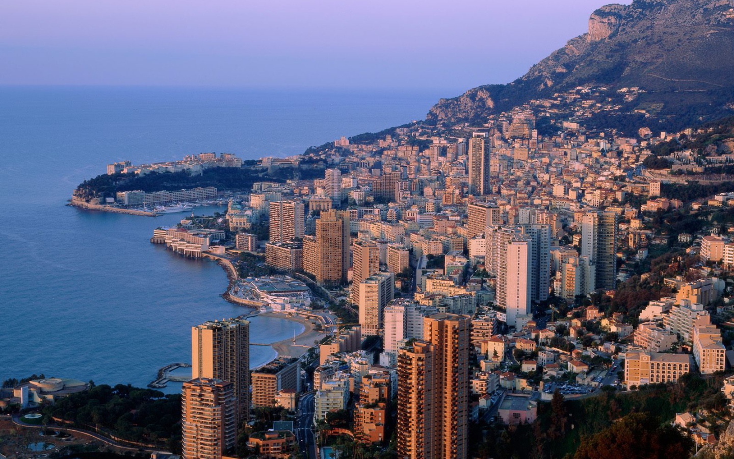 Панорама города в Монако
