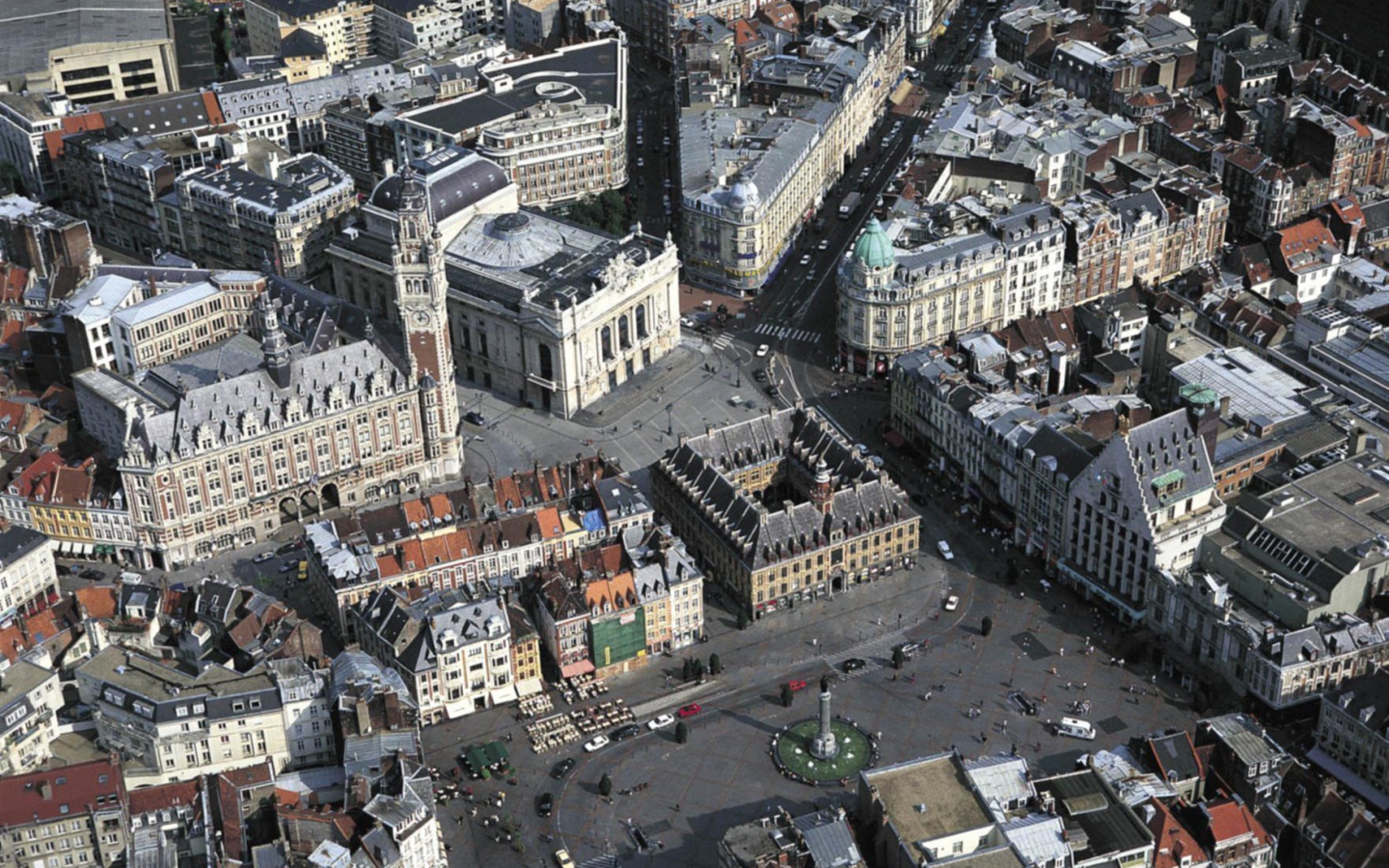 Панорама в городе Лилль, Франция