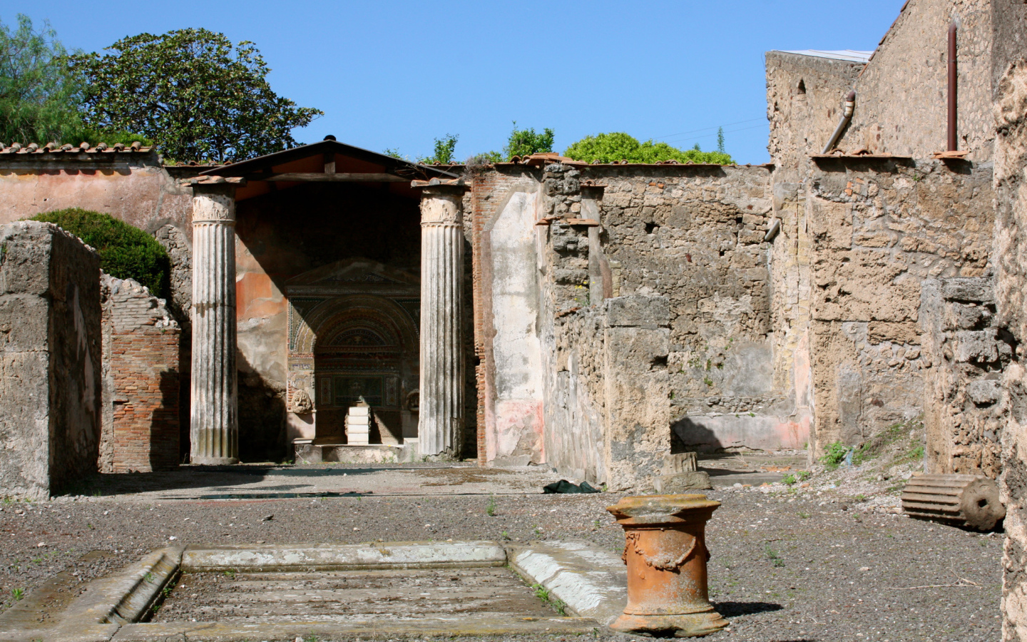 Древняя вилла в Помпеях, Италия