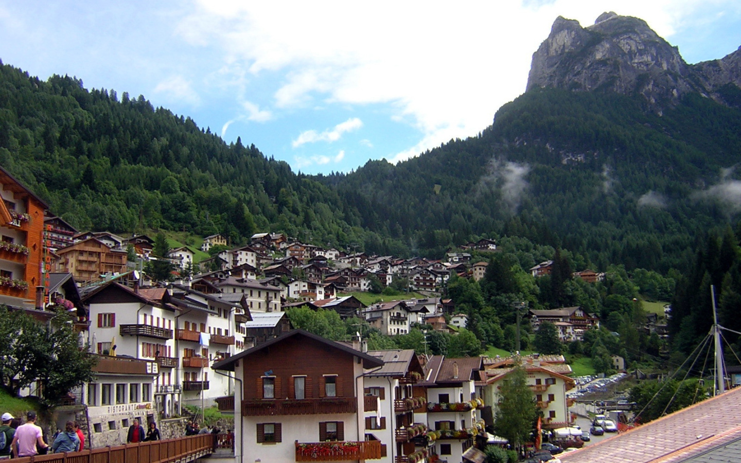 Город на курорте Аллеге, Италия