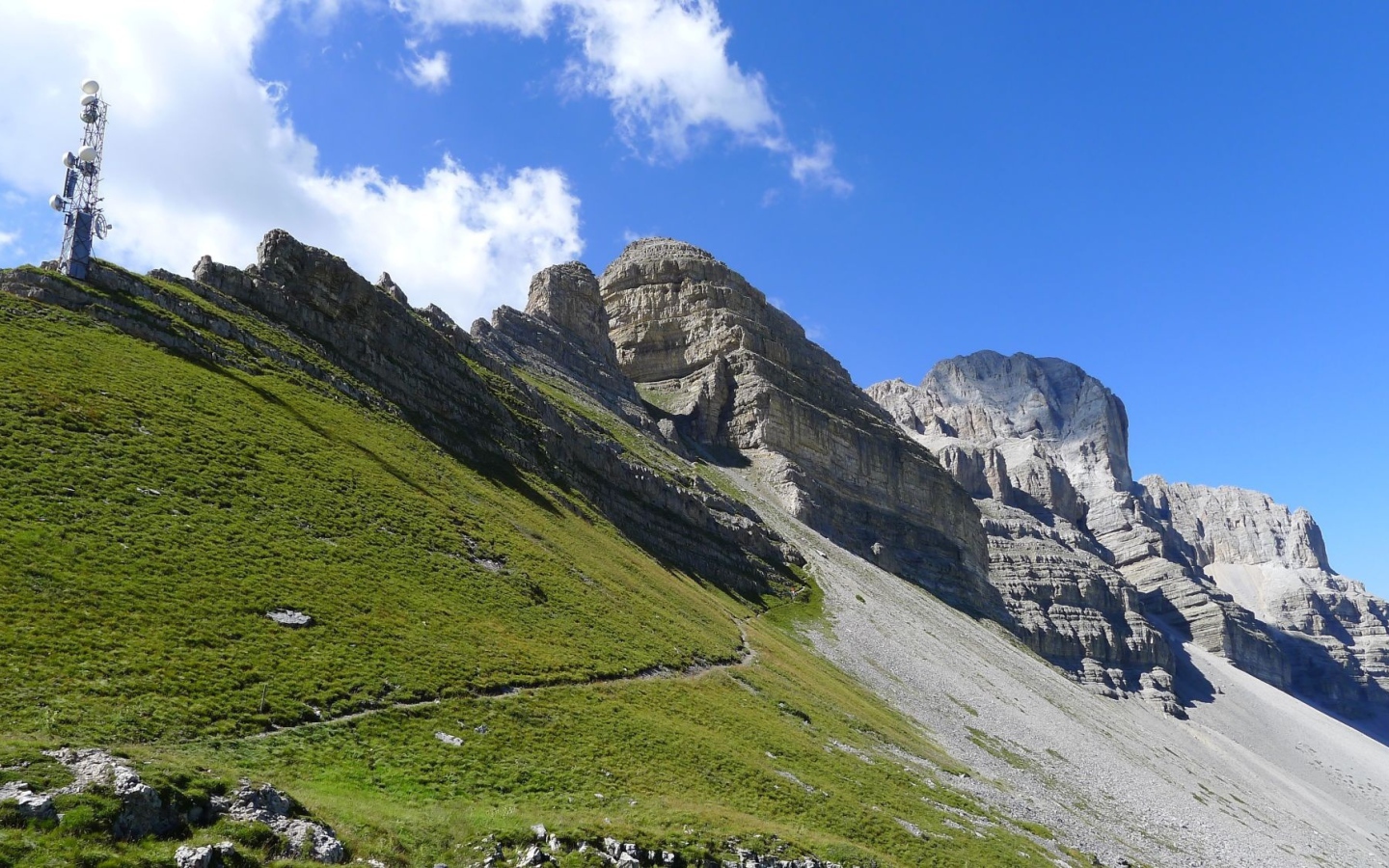 Горы на горнолыжном курорте Валь ди Соль, Италия