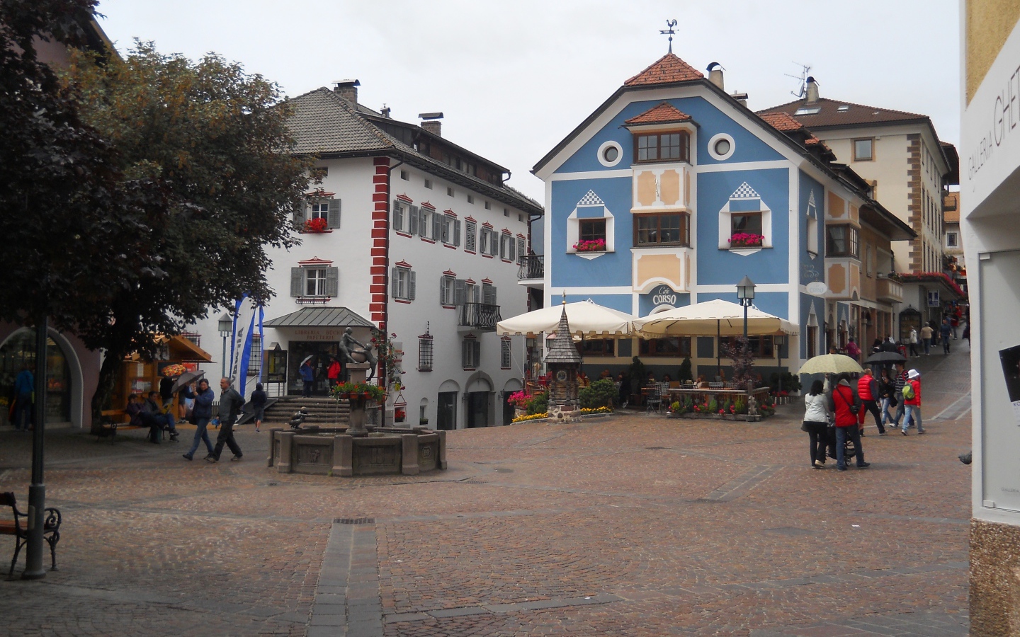 Old houses in Ortisei, Italy