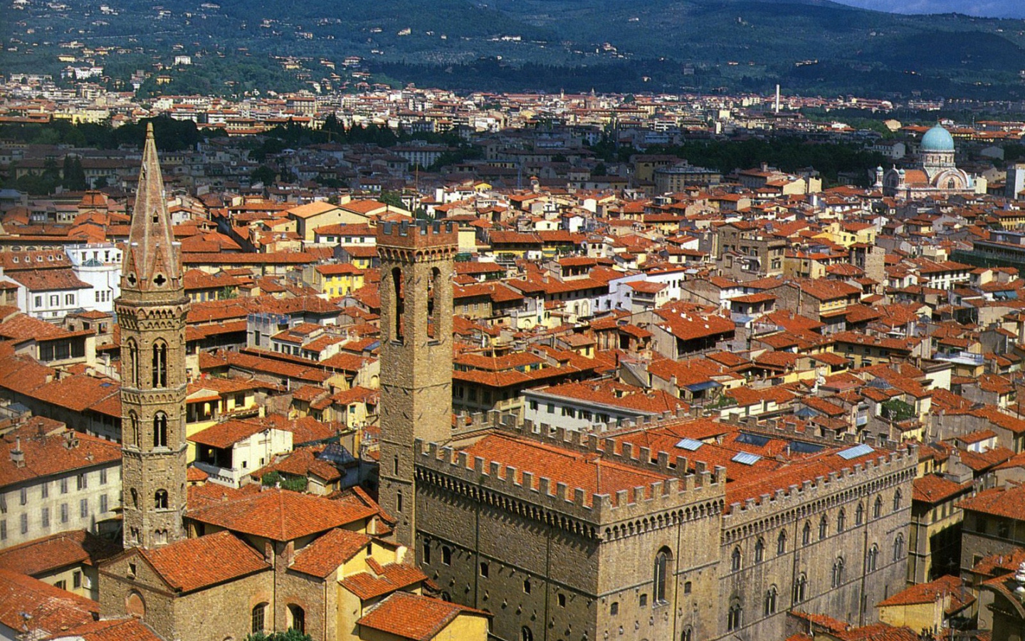 Панорама города во Флоренции, Италия