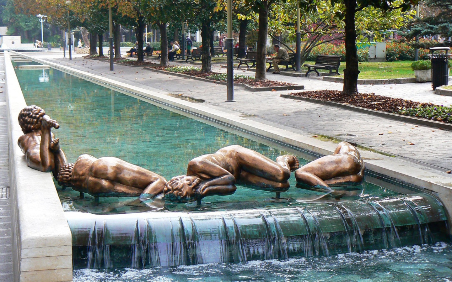 Парк на курорте Абано Терме, Италия