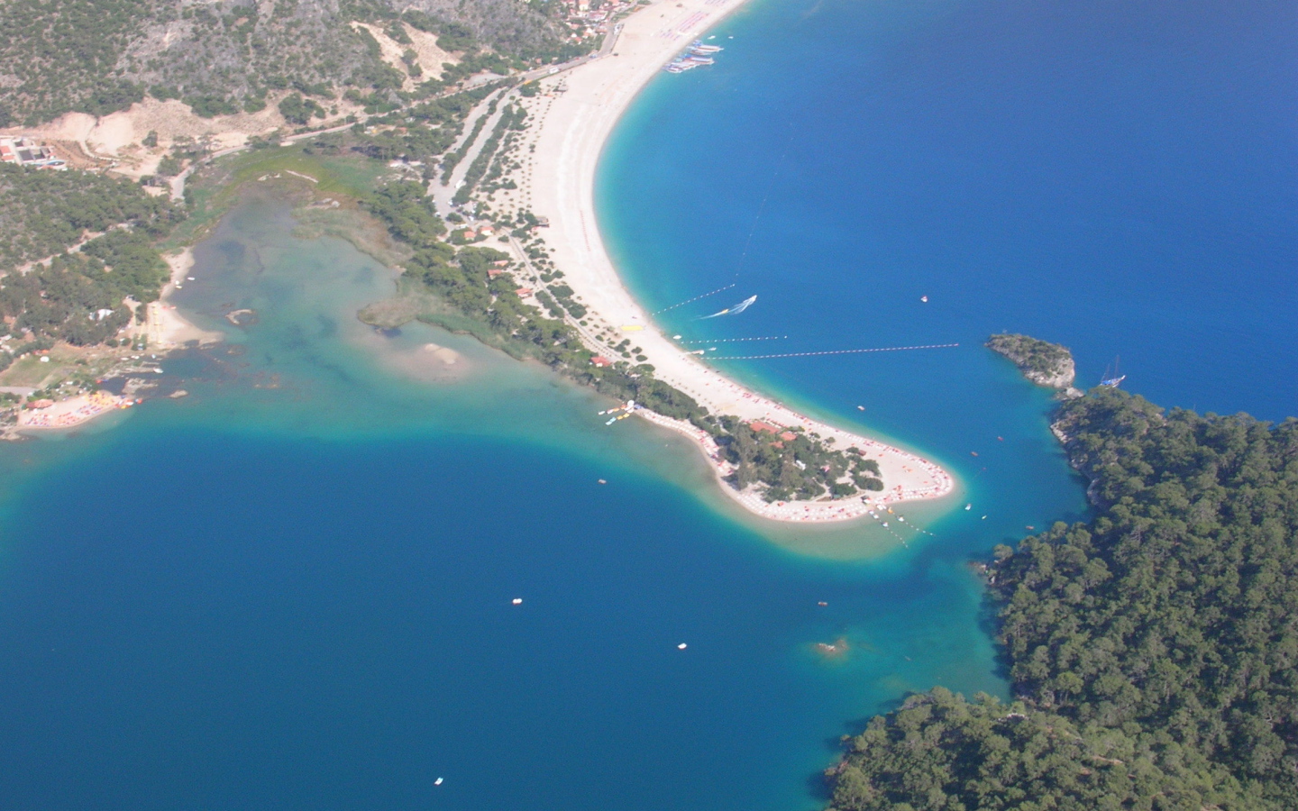 Вид на Фетхие с высоты птичьего полета, Турция