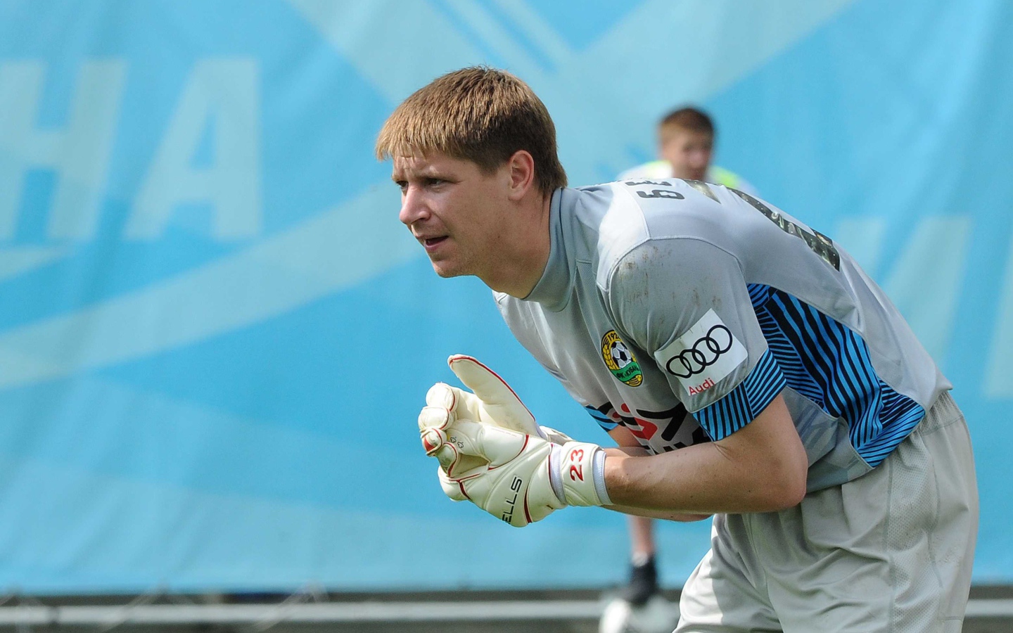 Александр Беленов вратарь Кубани за работой