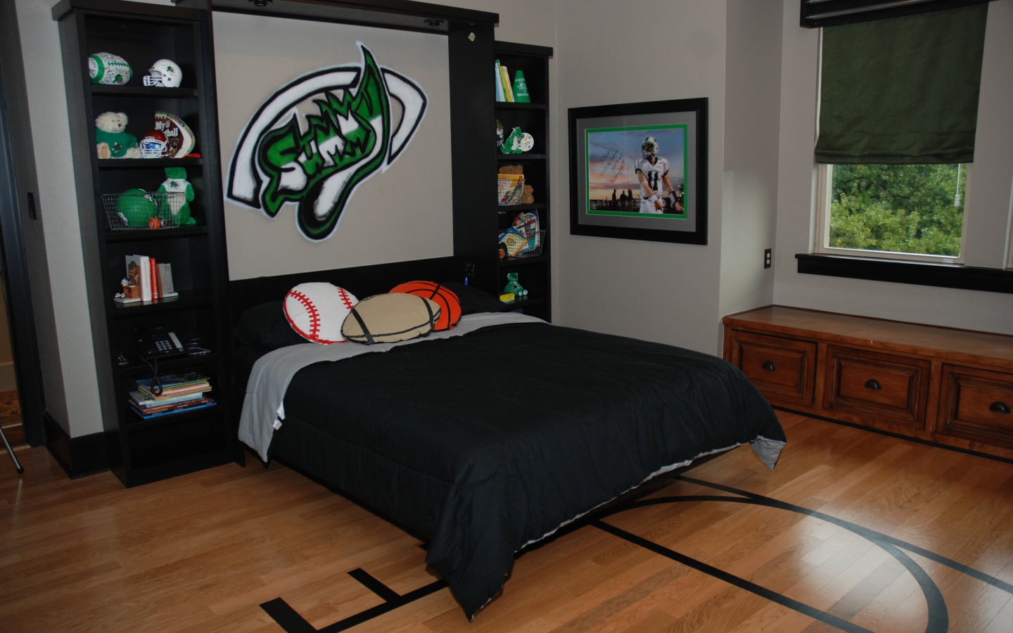 Черный стиль в детской комнате