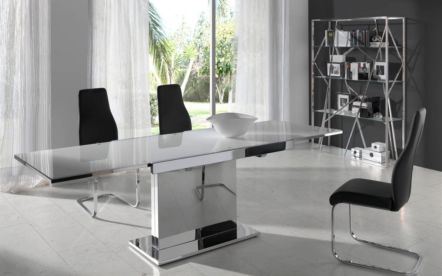 Столовая в стиле хайтек