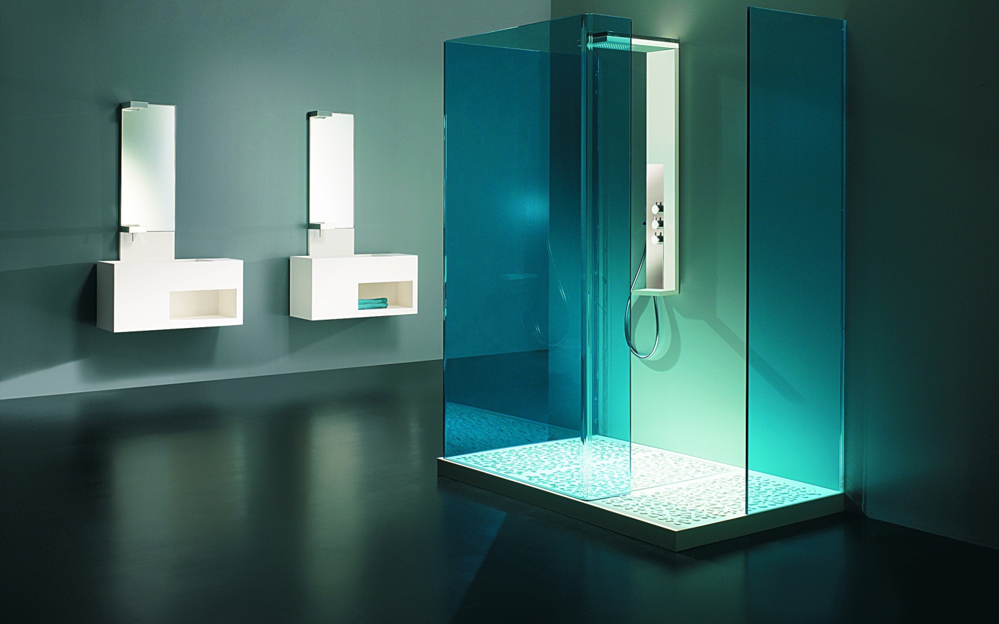 Хай тек ванная