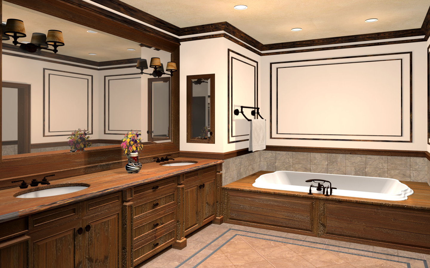 Интерьер для ванной комнаты