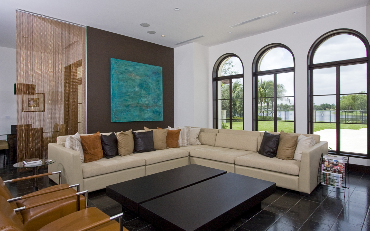 Гостиная в загородном доме