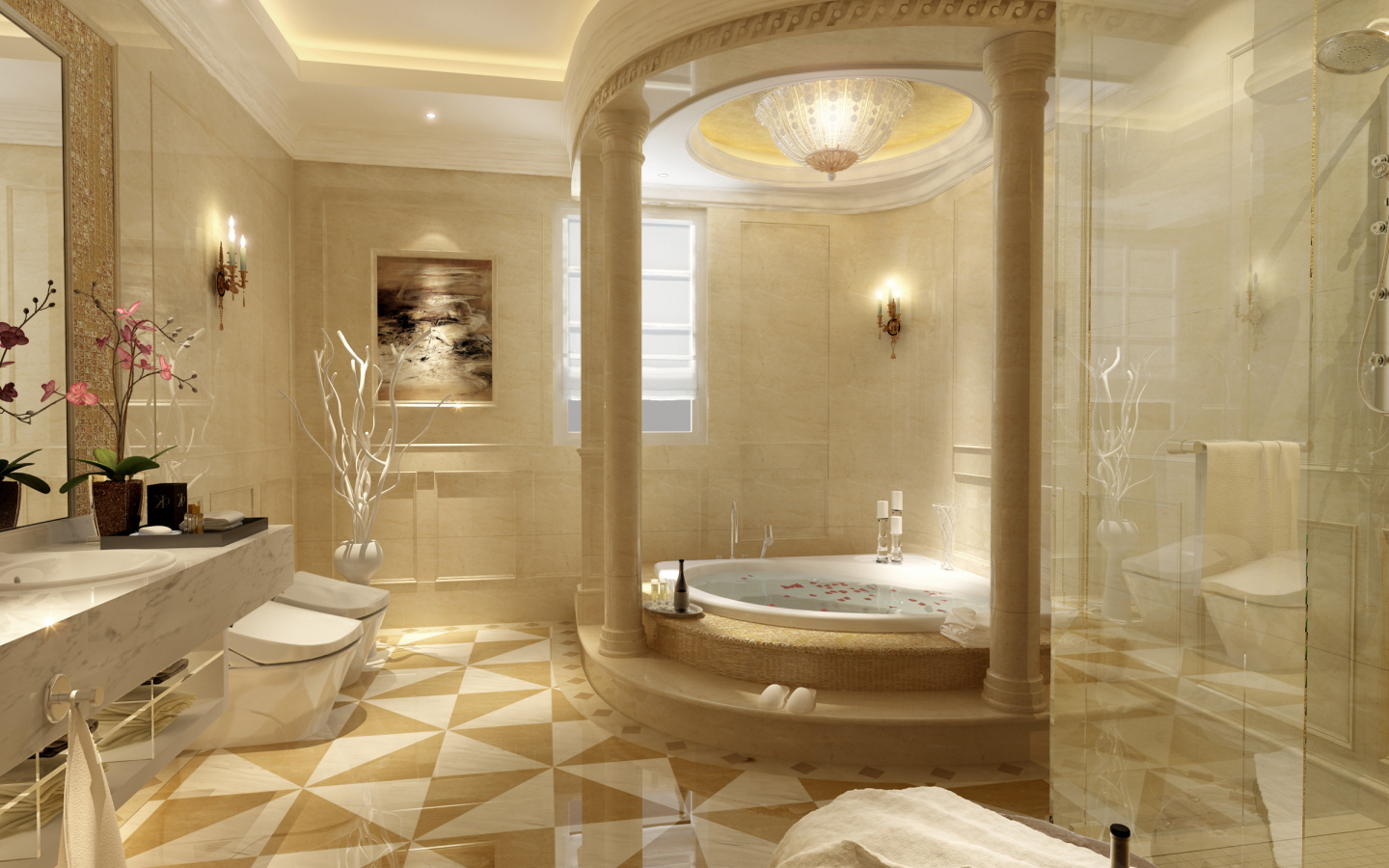 Роскошная ванная комната