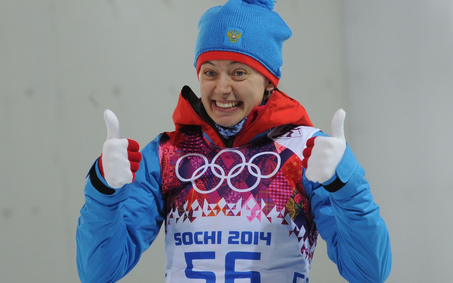 Ольга Вилухина российская биатлонистка обладательница серебряной медали в Сочи
