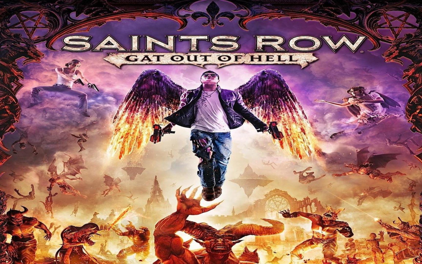 Постер новой игры Saints Row Gat Out of Hell