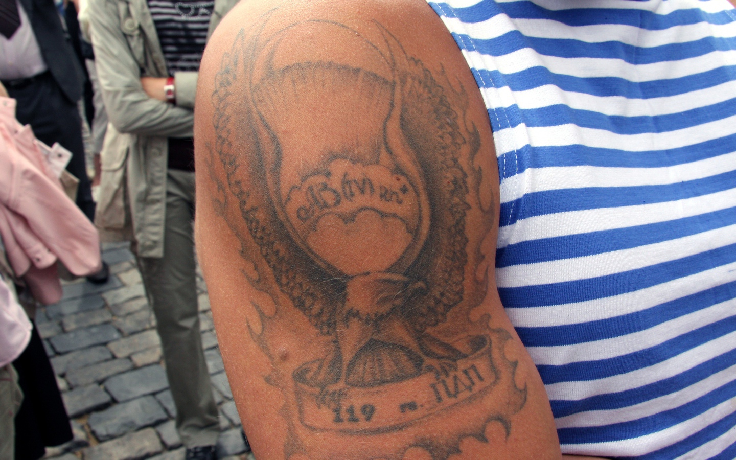 Тату у десантника